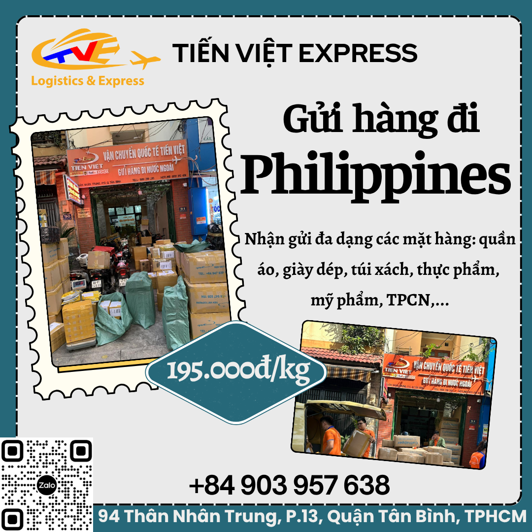 Gửi hàng đi Philippines - Tiến Việt Express